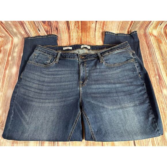 Vigoss THOMPSON TOMBOY Size 20W High Rise Ankle Straight Jeans Denim Pants 38x28 - Picture 3 of 12